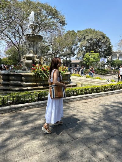 Antigua Mercado Textile Tote - Neutro