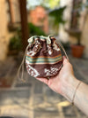 Cosmetic Textile Pouch - Large round pouch - No. 10