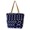 Antigua Mercado Textile Tote - Indigo (with zipper)