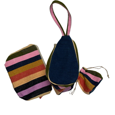 Cosmetic Textile Pouch Set - Arcoiris