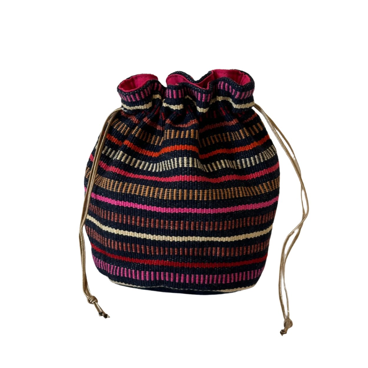 Cosmetic Textile Pouch - Large round pouch - No. 1