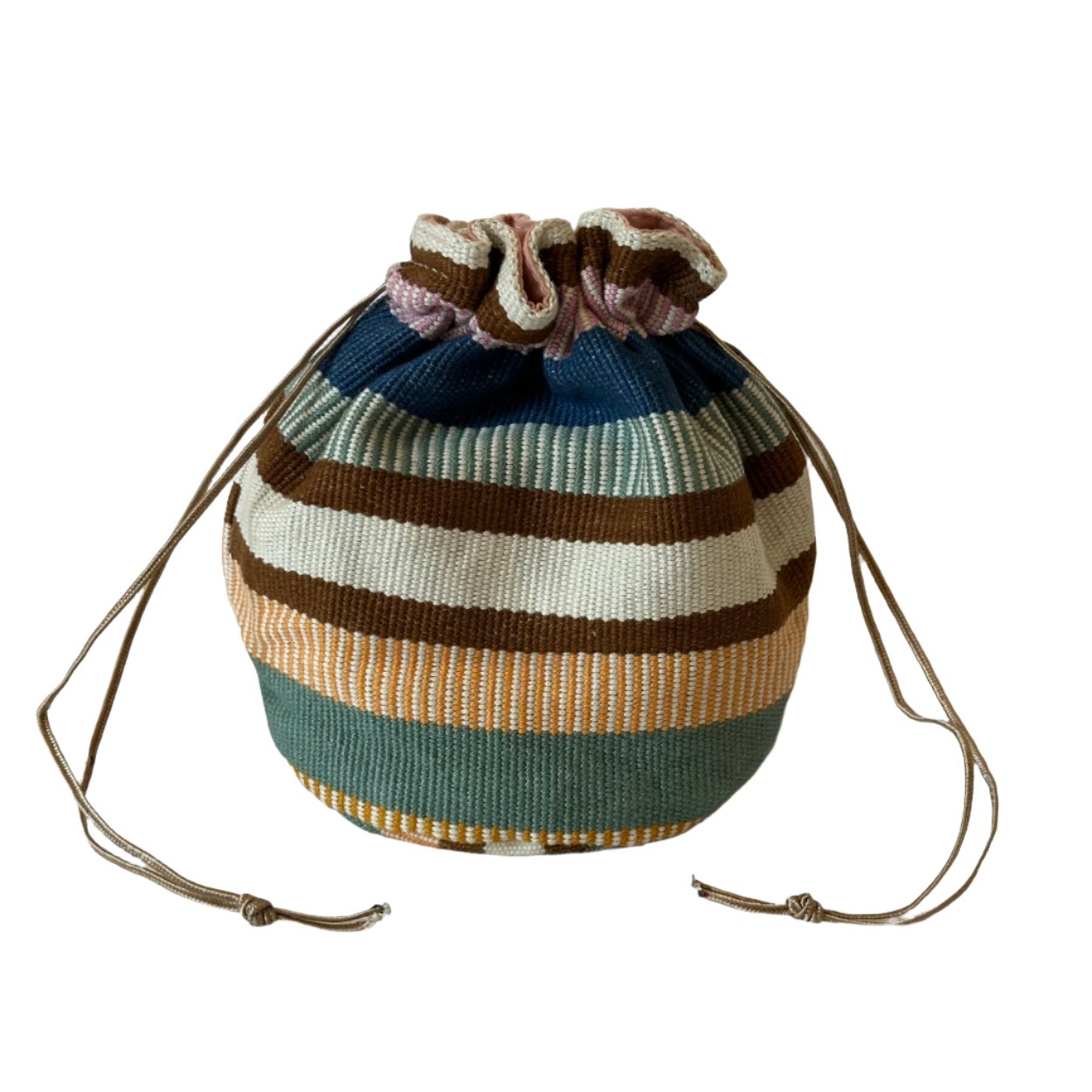 Cosmetic Textile Pouch - Large round pouch - No. 2