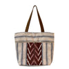 Antigua Mercado Textile Tote - Cafe con Crema (with zipper)