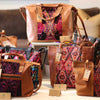 ONE OF A KIND TEXTILE HUIPIL LEATHER BAGS